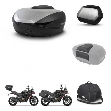 SHAD SH35 PREMIUM suitcases + mounting bracket SH59 trunk accessories 59L KIT-477371