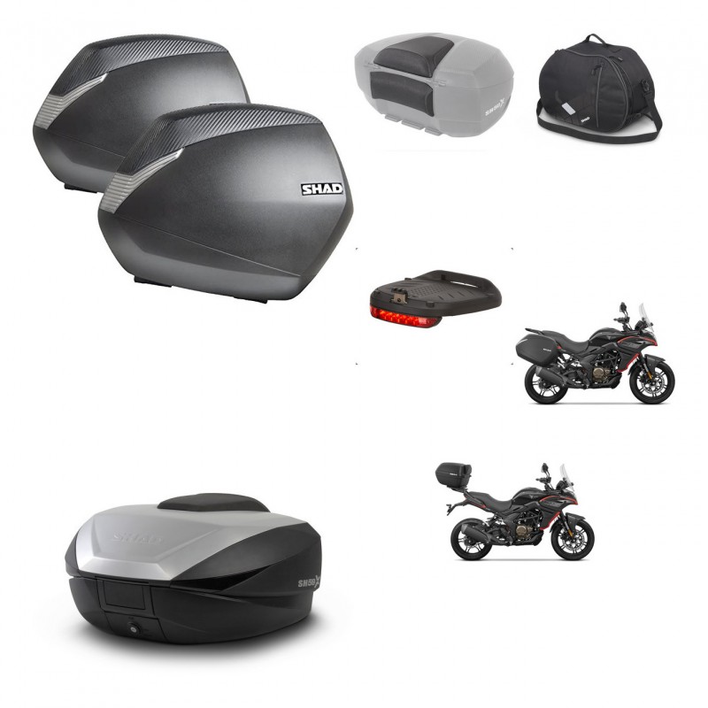 SHAD SH59 trunk + mounting bracket SH36 suitcases accessories 59L KIT-477374