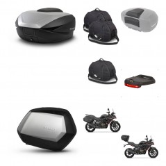 SHAD Maletas SH35 PREMIUM + soporte montaje baul SH59 accesorios 59L KIT-477378