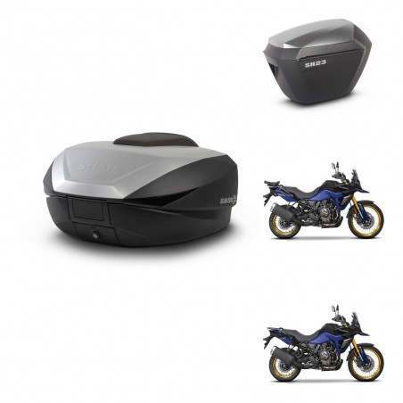 SHAD Maletas sh23 alu + soporte montaje baul SH59 59L KIT-477385