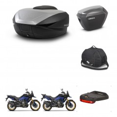 SHAD SH23 alu suitcases + mounting bracket SH59 trunk accessories 59L KIT-477403