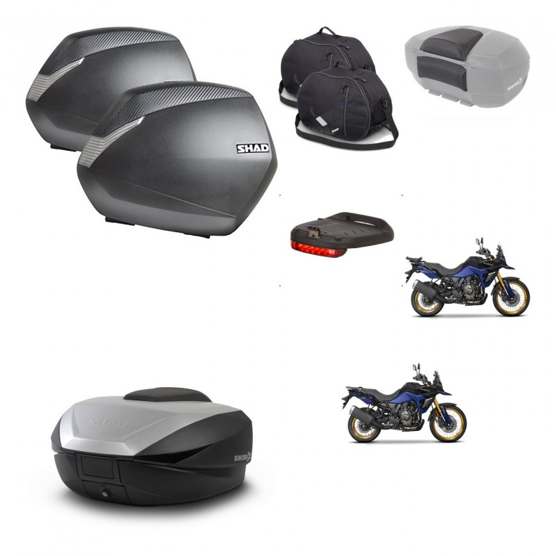 SHAD SH59 trunk + mounting bracket SH36 suitcases accessories 59L KIT-477411