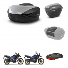 SHAD SH23 alu suitcases + mounting bracket SH59 trunk accessories 59L KIT-477415