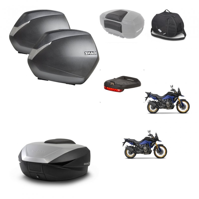 SHAD SH59 trunk + mounting bracket SH36 suitcases accessories 59L KIT-477422