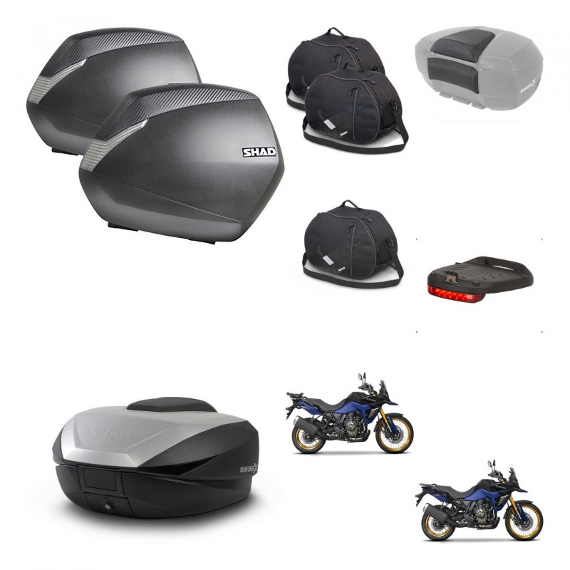 SHAD SH59 trunk + mounting bracket SH36 suitcases accessories 59L KIT-477423