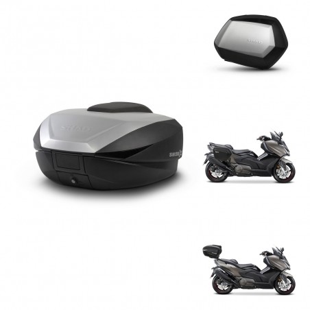 SHAD Maletas SH35 PREMIUM + soporte montaje baul SH59 59L KIT-477479