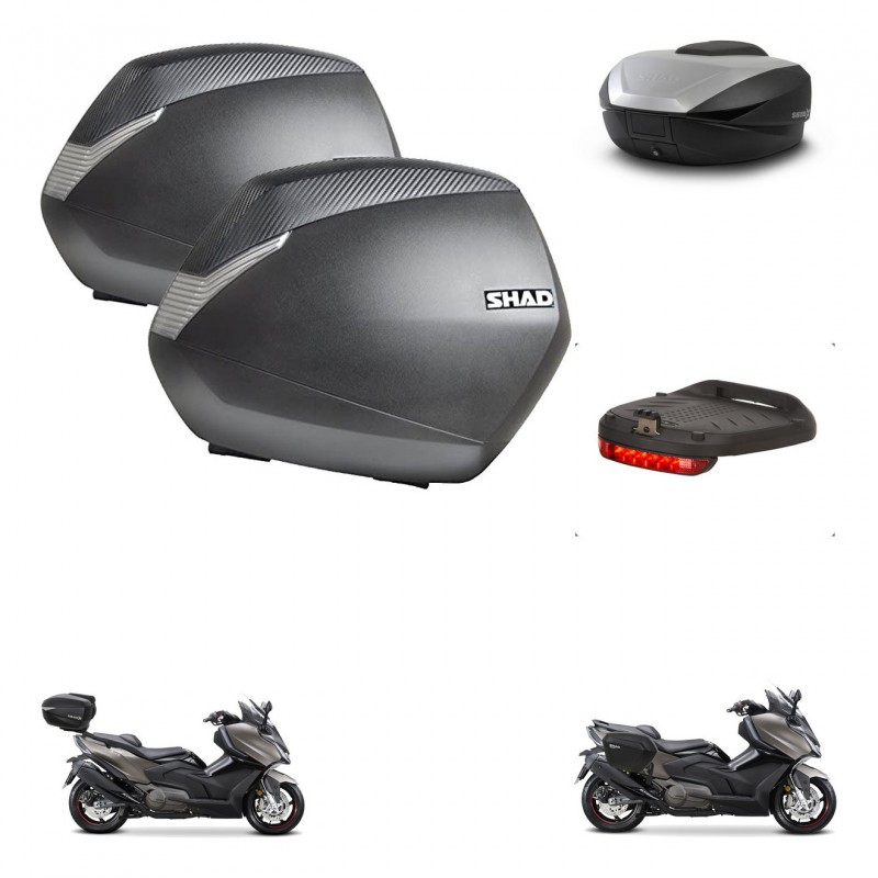 SHAD SH59 trunk + mounting bracket SH36 suitcases accessories 59L KIT-477482