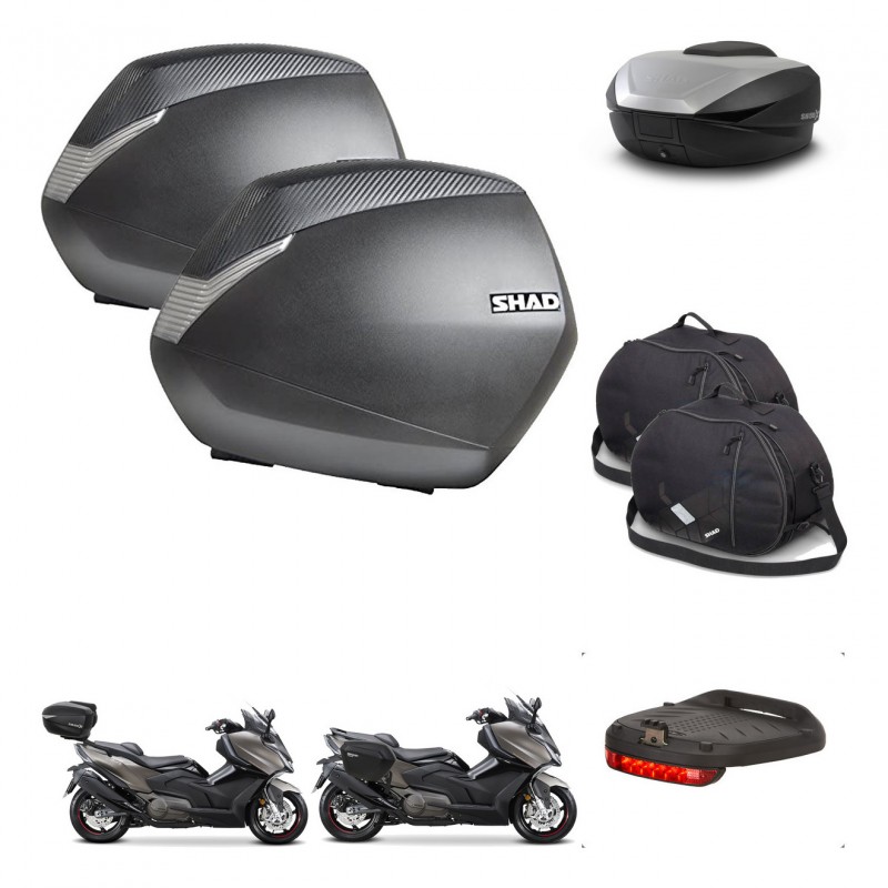 SHAD SH59 trunk + mounting bracket SH36 suitcases accessories 59L KIT-477483