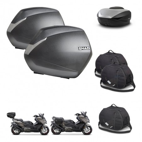 SHAD SH59 trunk + mounting bracket SH36 suitcases accessories 59L KIT-477489