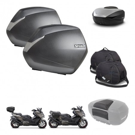 SHAD SH59 trunk + mounting bracket SH36 suitcases accessories 59L KIT-477501