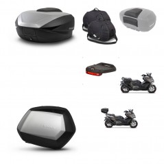 SHAD Maletas SH35 PREMIUM + soporte montaje baul SH59 accesorios 59L KIT-477510