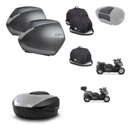 SHAD Baul SH59 + soporte montaje maletas SH36 accesorios 59L KIT-477513