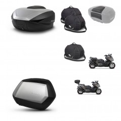 SHAD SH35 PREMIUM suitcases + mounting bracket SH59 trunk accessories 59L KIT-477516