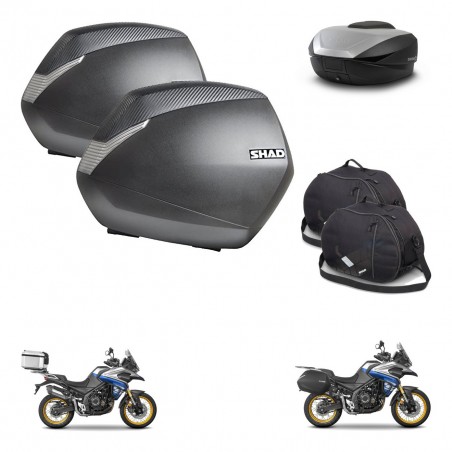 SHAD SH59 trunk + mounting bracket SH36 suitcases accessories 59L KIT-477525