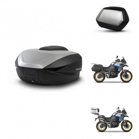 SHAD Maletas SH35 PREMIUM + soporte montaje baul SH59 59L KIT-477527