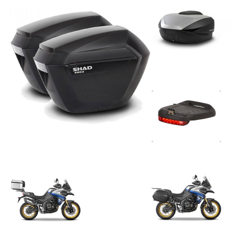 SHAD SH59 trunk + mounting bracket sh23 suitcases accessories 59L KIT-477532