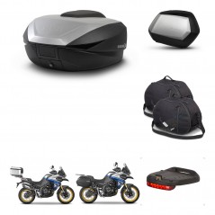 SHAD SH35 PREMIUM suitcases + mounting bracket SH59 trunk accessories 59L KIT-477534