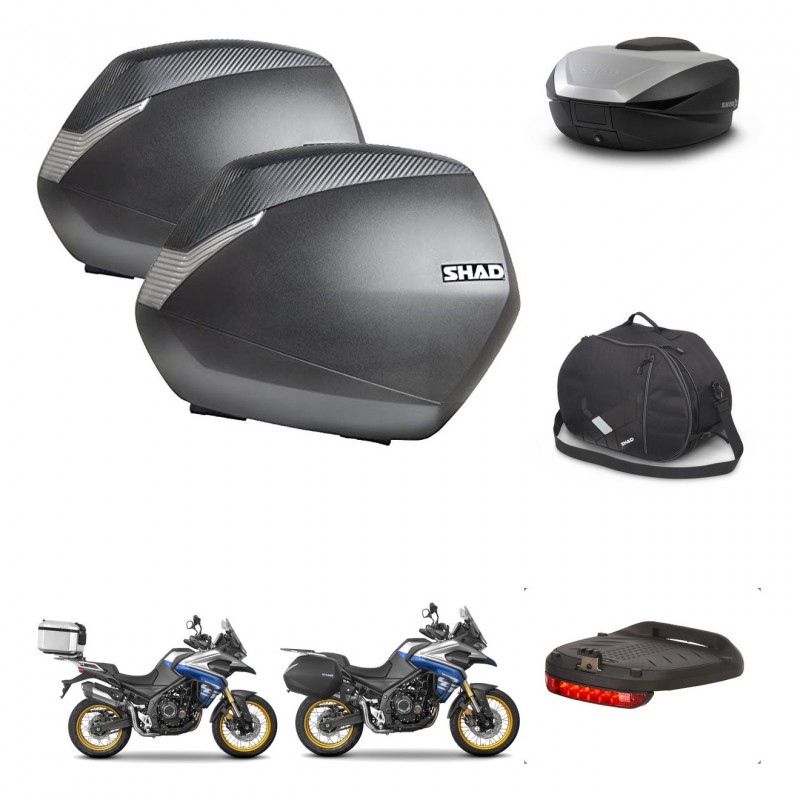 SHAD SH59 trunk + mounting bracket SH36 suitcases accessories 59L KIT-477542