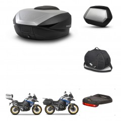 SHAD Maletas SH35 PREMIUM + soporte montaje baul SH59 accesorios 59L KIT-477545