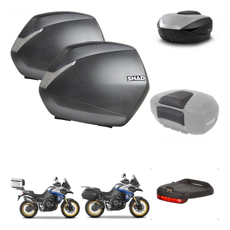 SHAD SH59 trunk + mounting bracket SH36 suitcases accessories 59L KIT-477554