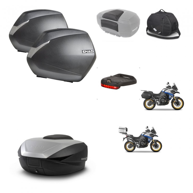 SHAD SH59 trunk + mounting bracket SH36 suitcases accessories 59L KIT-477566