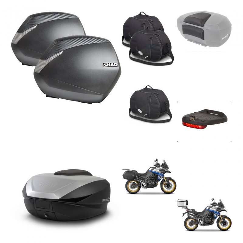 SHAD SH59 trunk + mounting bracket SH36 suitcases accessories 59L KIT-477567