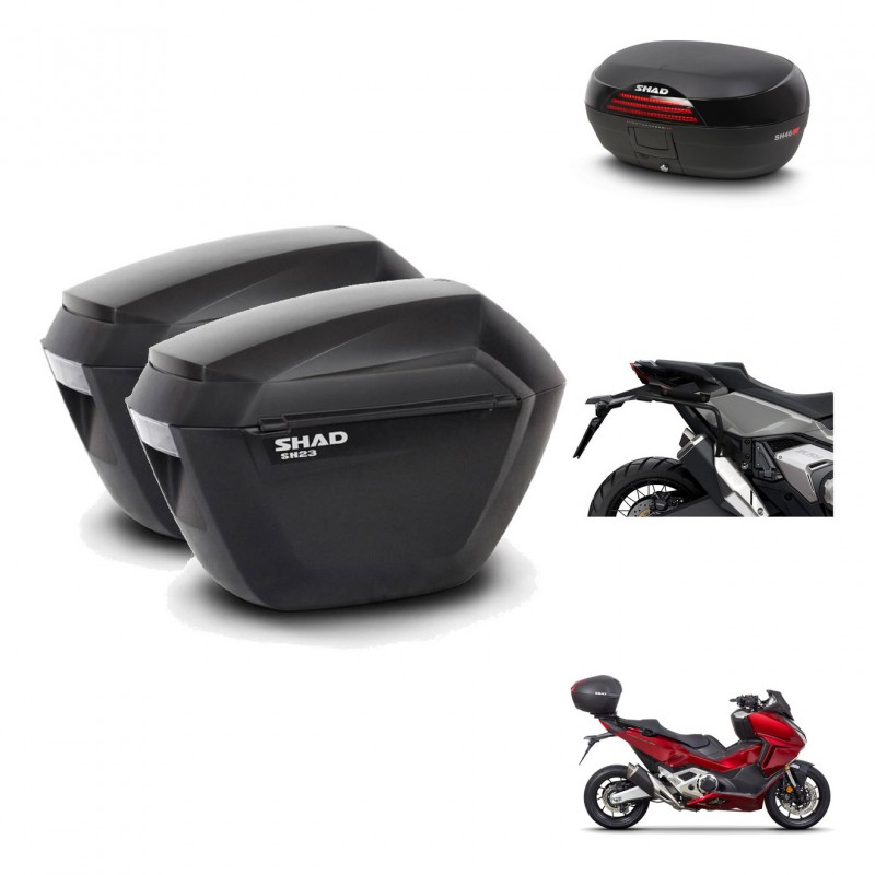 SHAD Baul SH46 + soporte montaje maletas sh23 45 L KIT-477574