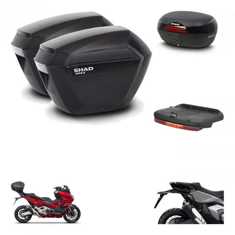 SHAD Baul SH46 + soporte montaje maletas sh23 accesorios 45 L KIT-477580