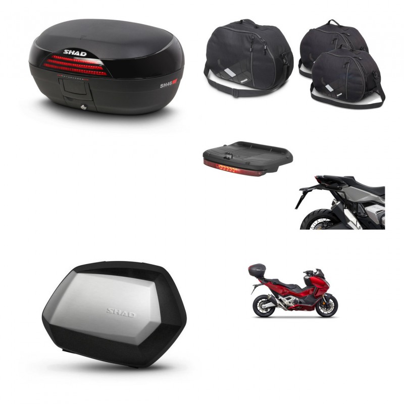 SHAD SH35 PREMIUM suitcases + mounting bracket SH46 trunk accessories 45 L KIT-477594