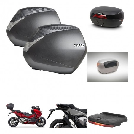 SHAD SH46 trunk + mounting bracket SH36 suitcases accessories 45 L KIT-477602