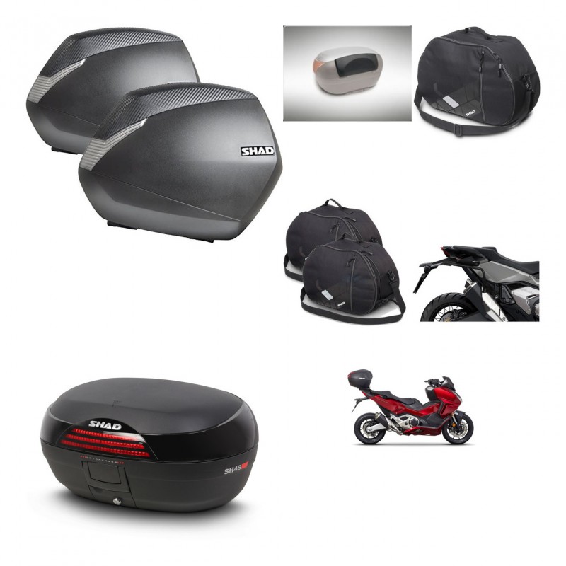 SHAD Baul SH46 + soporte montaje maletas SH36 accesorios 45 L KIT-477609