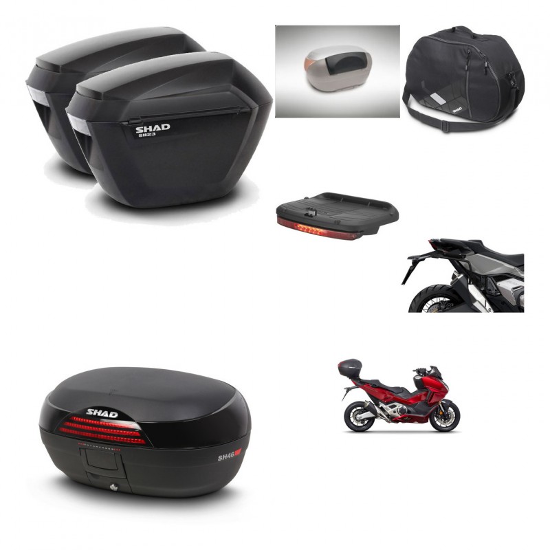 SHAD Baul SH46 + soporte montaje maletas sh23 accesorios 45 L KIT-477616