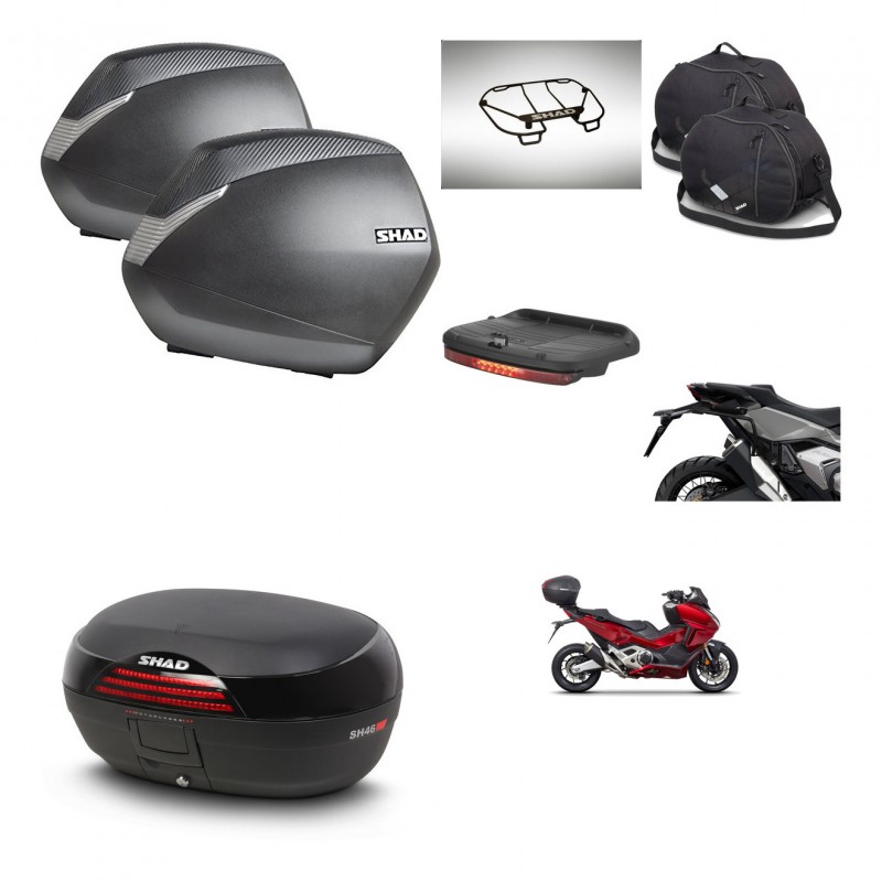SHAD Baul SH46 + soporte montaje maletas SH36 accesorios 45 L KIT-477627