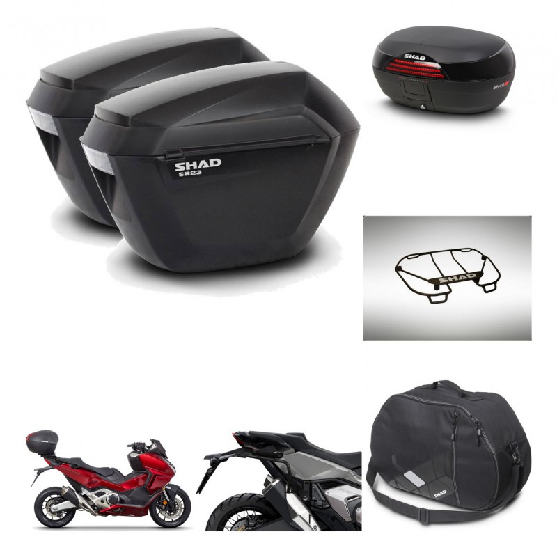 SHAD SH46 trunk + mounting bracket sh23 suitcases accessories 45 L KIT-477634