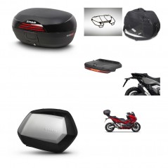 SHAD Maletas SH35 PREMIUM + soporte montaje baul SH46 accesorios 45 L KIT-477641
