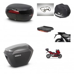 SHAD Maletas sh23 alu + soporte montaje baul SH46 accesorios 45 L KIT-477643