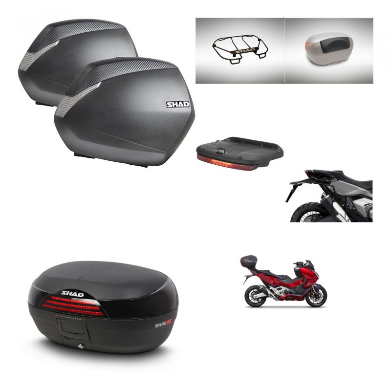 SHAD Baul SH46 + soporte montaje maletas SH36 accesorios 45 L KIT-477650