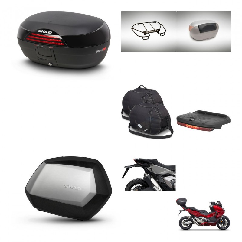 SHAD SH35 PREMIUM suitcases + mounting bracket SH46 trunk accessories 45 L KIT-477654
