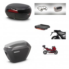 SHAD SH23 alu suitcases + mounting bracket SH46 trunk accessories 45 L KIT-477655