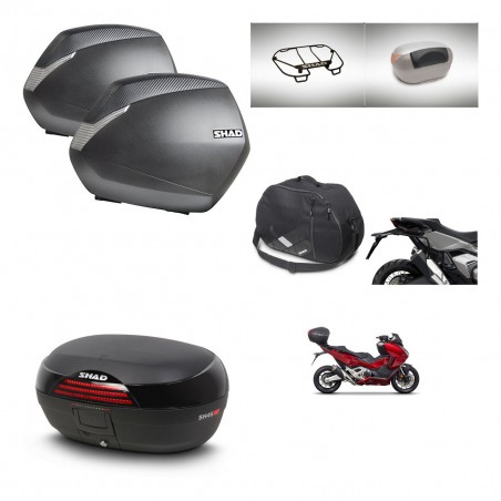 SHAD Baul SH46 + soporte montaje maletas SH36 accesorios 45 L KIT-477656