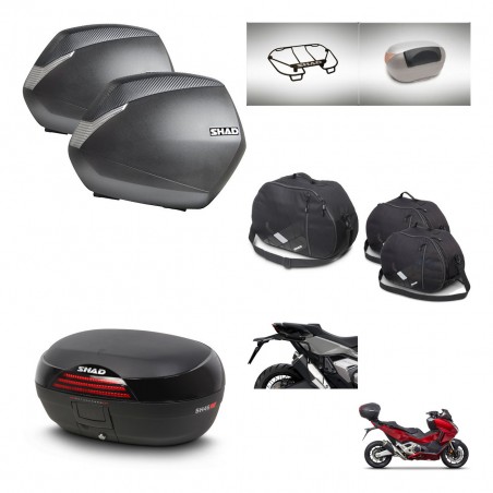SHAD Baul SH46 + soporte montaje maletas SH36 accesorios 45 L KIT-477657