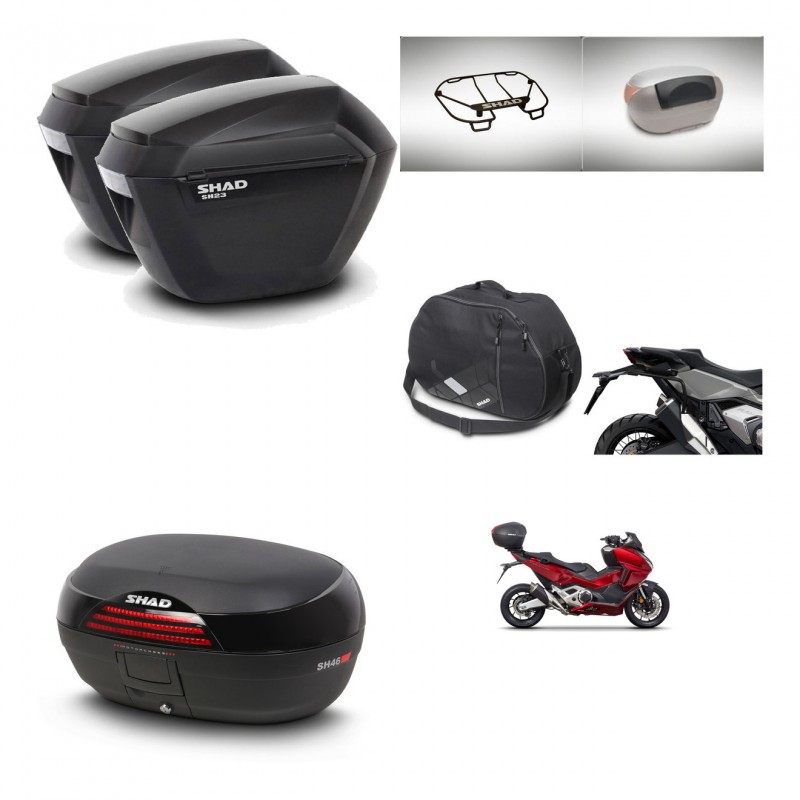 SHAD Baul SH46 + soporte montaje maletas sh23 accesorios 45 L KIT-477658