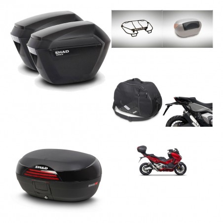 SHAD Baul SH46 + soporte montaje maletas sh23 accesorios 45 L KIT-477658