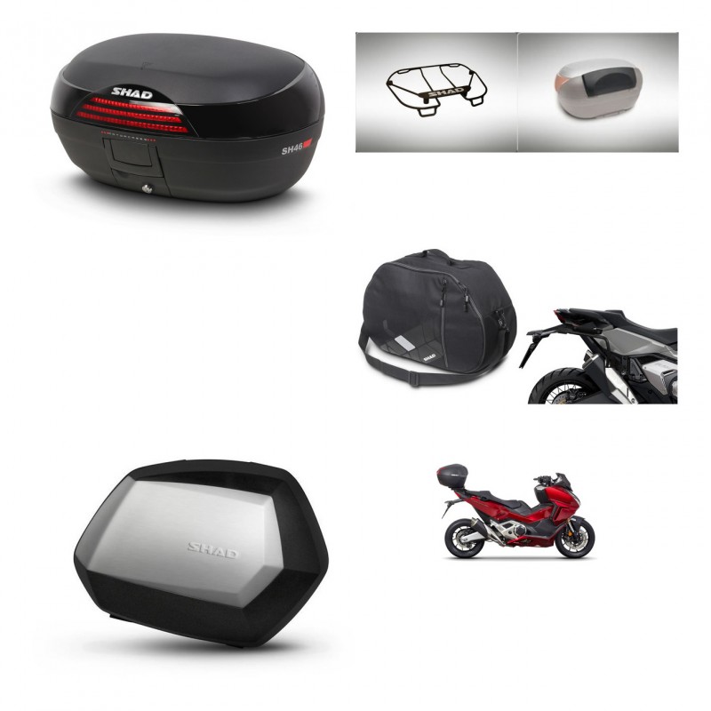 SHAD SH35 PREMIUM suitcases + mounting bracket SH46 trunk accessories 45 L KIT-477659