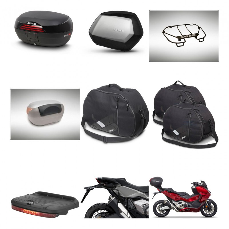 SHAD SH35 PREMIUM suitcases + mounting bracket SH46 trunk accessories 45 L KIT-477666