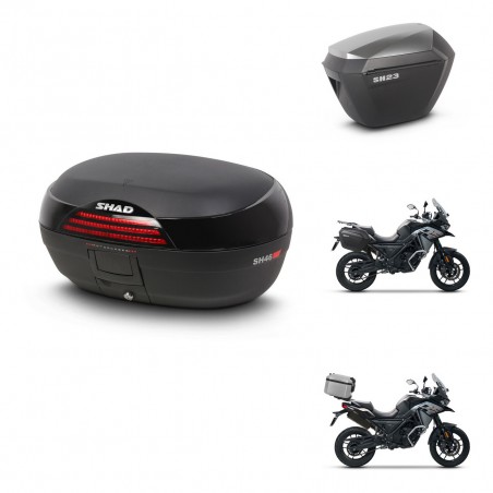 SHAD Maletas sh23 alu + soporte montaje baul SH46 45 L KIT-477673