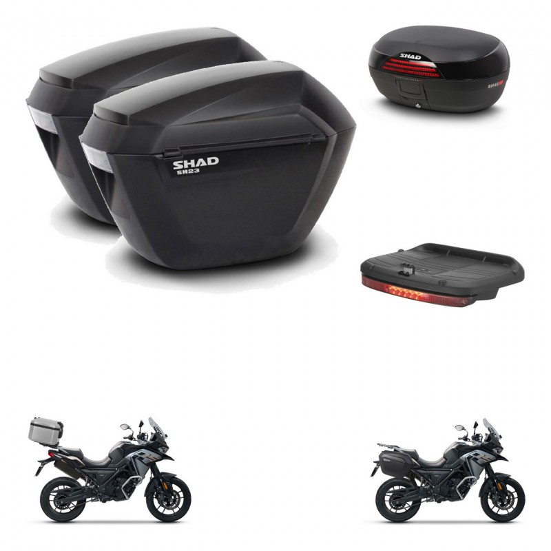 SHAD Baul SH46 + soporte montaje maletas sh23 accesorios 45 L KIT-477676
