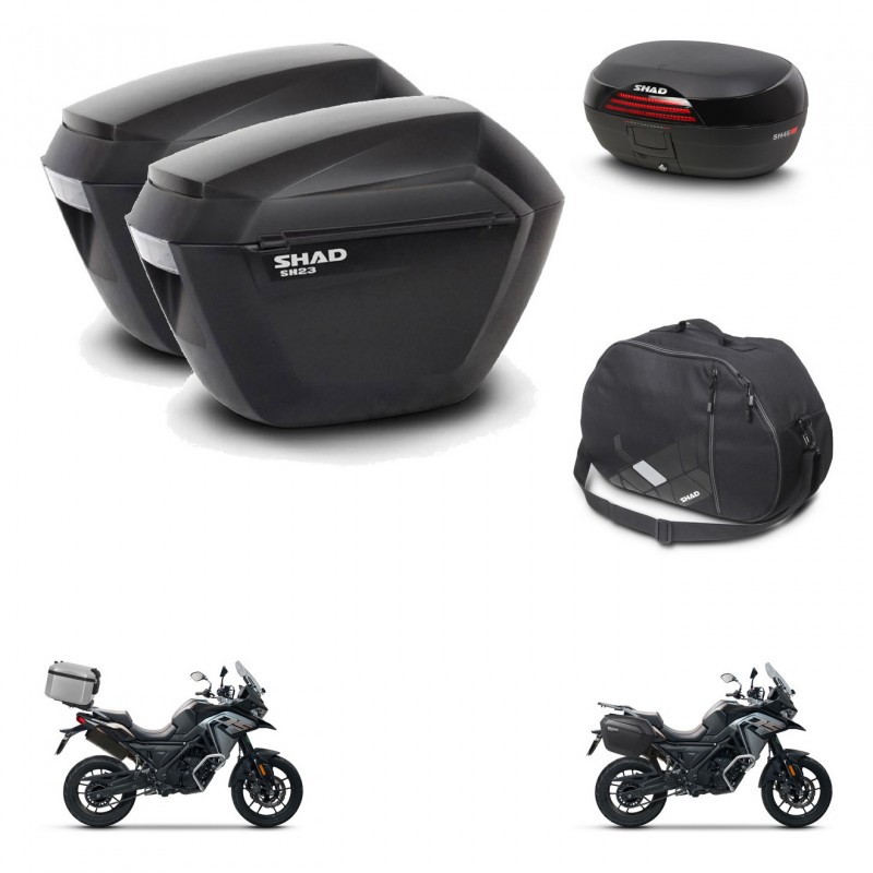 SHAD SH46 trunk + mounting bracket sh23 suitcases accessories 45 L KIT-477682