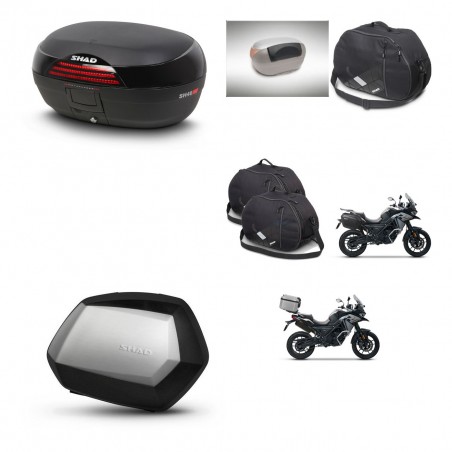 SHAD SH35 PREMIUM suitcases + mounting bracket SH46 trunk accessories 45 L KIT-477708