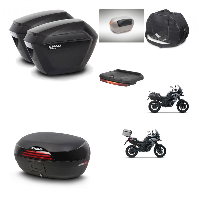 SHAD Baul SH46 + soporte montaje maletas sh23 accesorios 45 L KIT-477712
